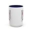 Christmas Mug - Merry Christmas Red Text Puppy Red Top