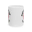 Motivation Mug - Think Positive Thoughts Retro Flower