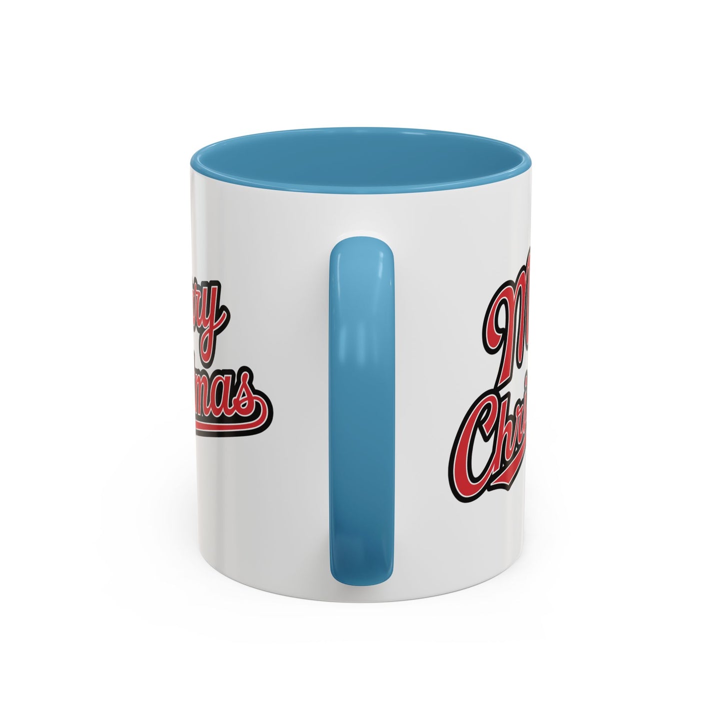 Christmas Mug - Merry Christmas Red & Black Baseball Text