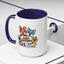 Christmas Mug - Merry Christmas Black Text Mouse Dog Cat Bird