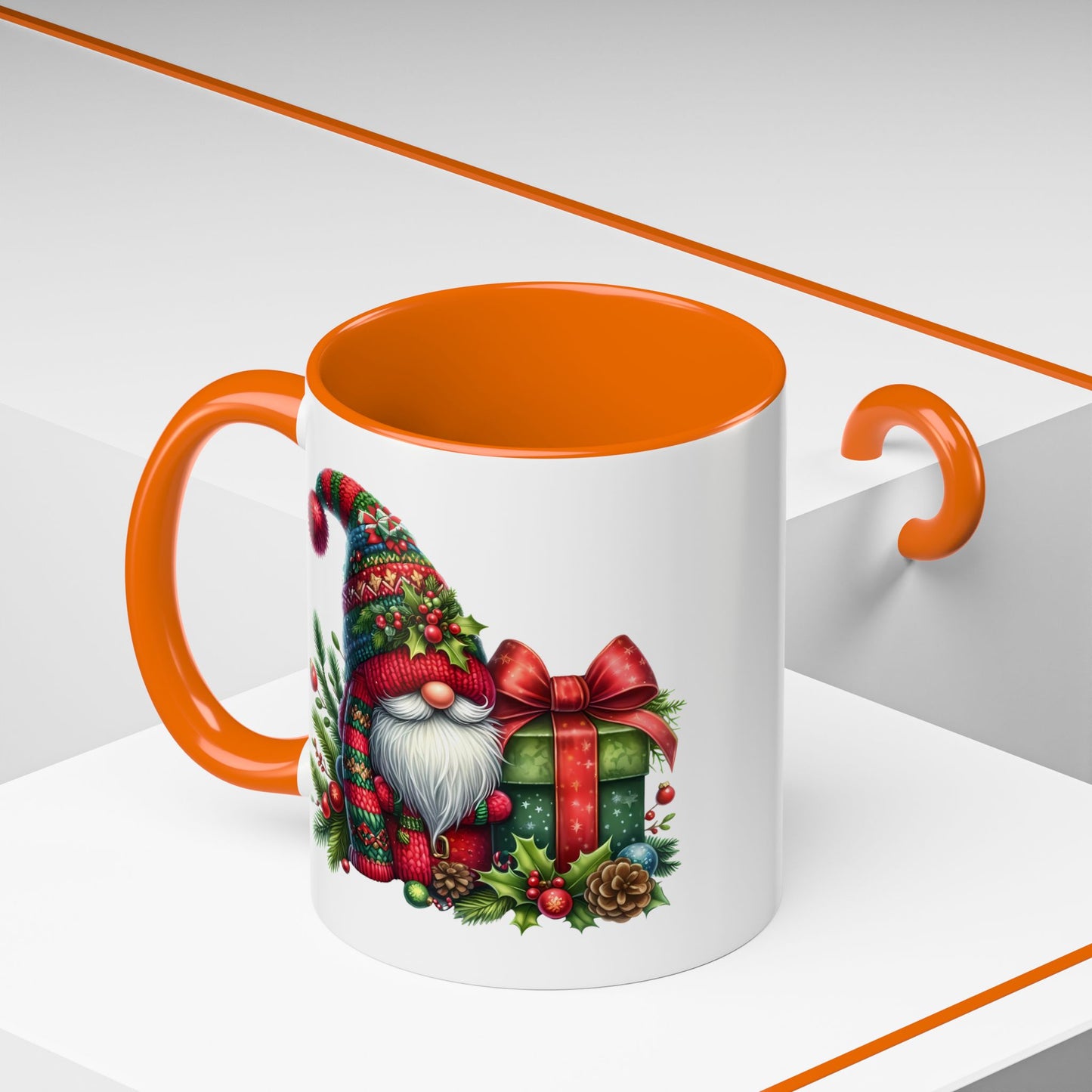 Christmas Mug - Gnome and Present