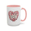 Mother's Day Mug - Love You Mom Retro Heart