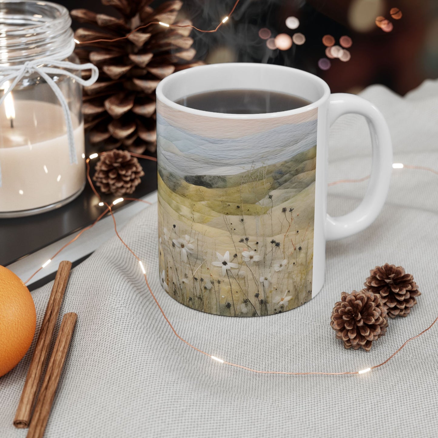 Artistic Mug - Felted Landscape