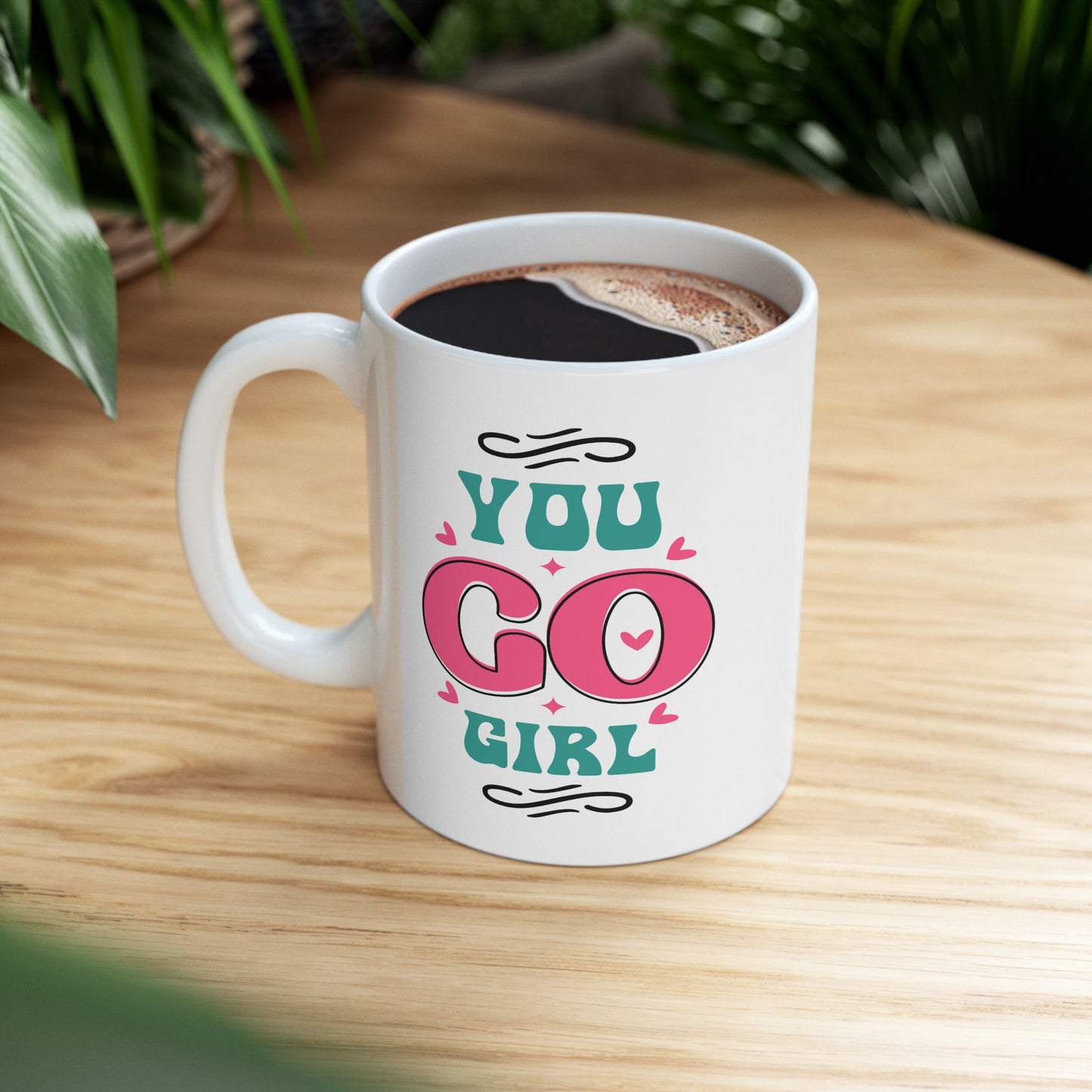 Motivation Mug - You Go Girl Retro