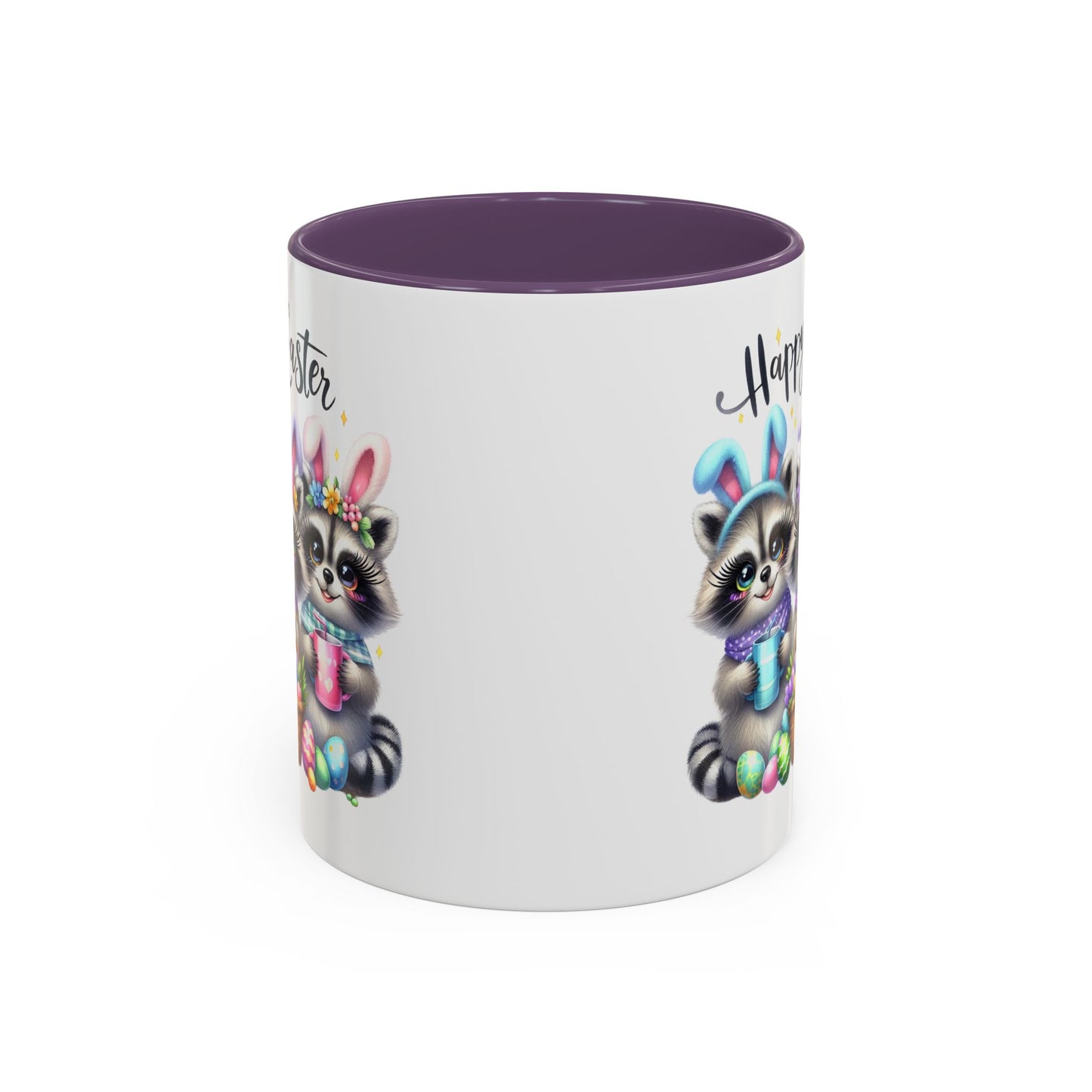 Easter Mug - Happy Easter Racoons