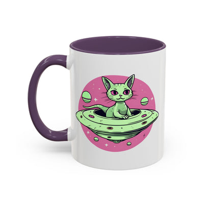Alien Mug - Flying Saucer Cat