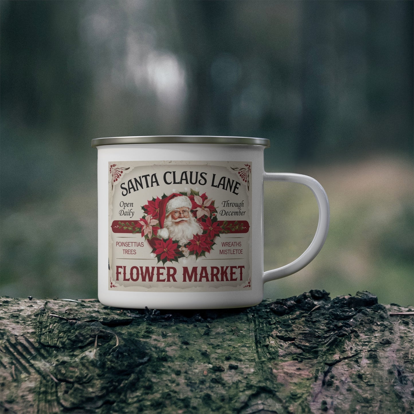 Christmas Mug - Santa Claus Lane Flower Market