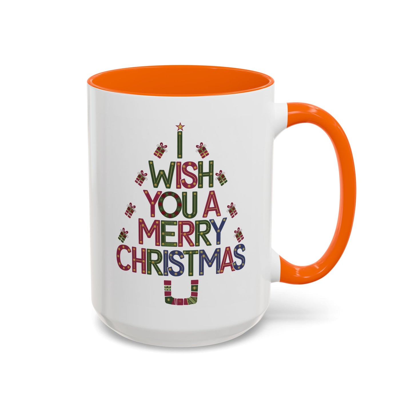 Christmas Mug - I Wish You a Merry Christmas Present Treee