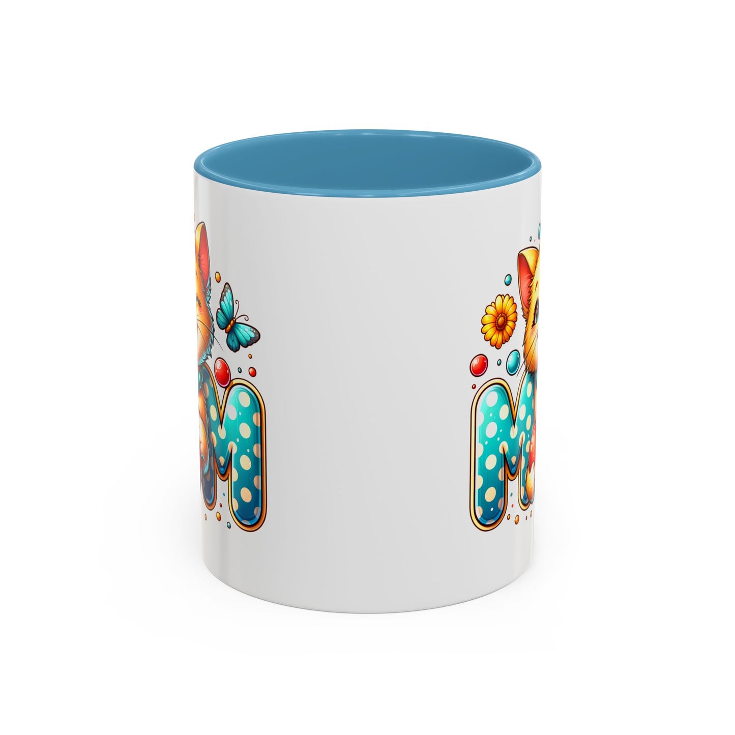 Mother's Day Mug - Mom Cat Red Heart