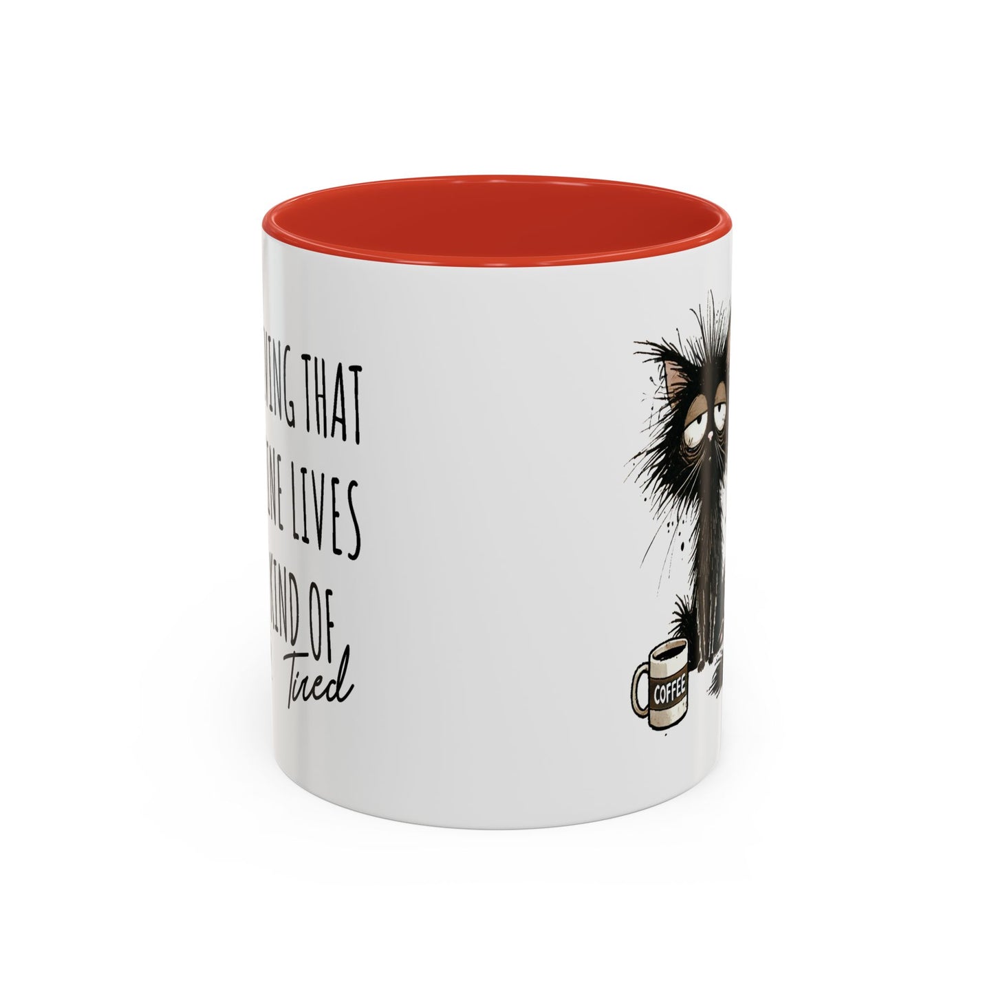 Humor Mug - Living That Nine Lives