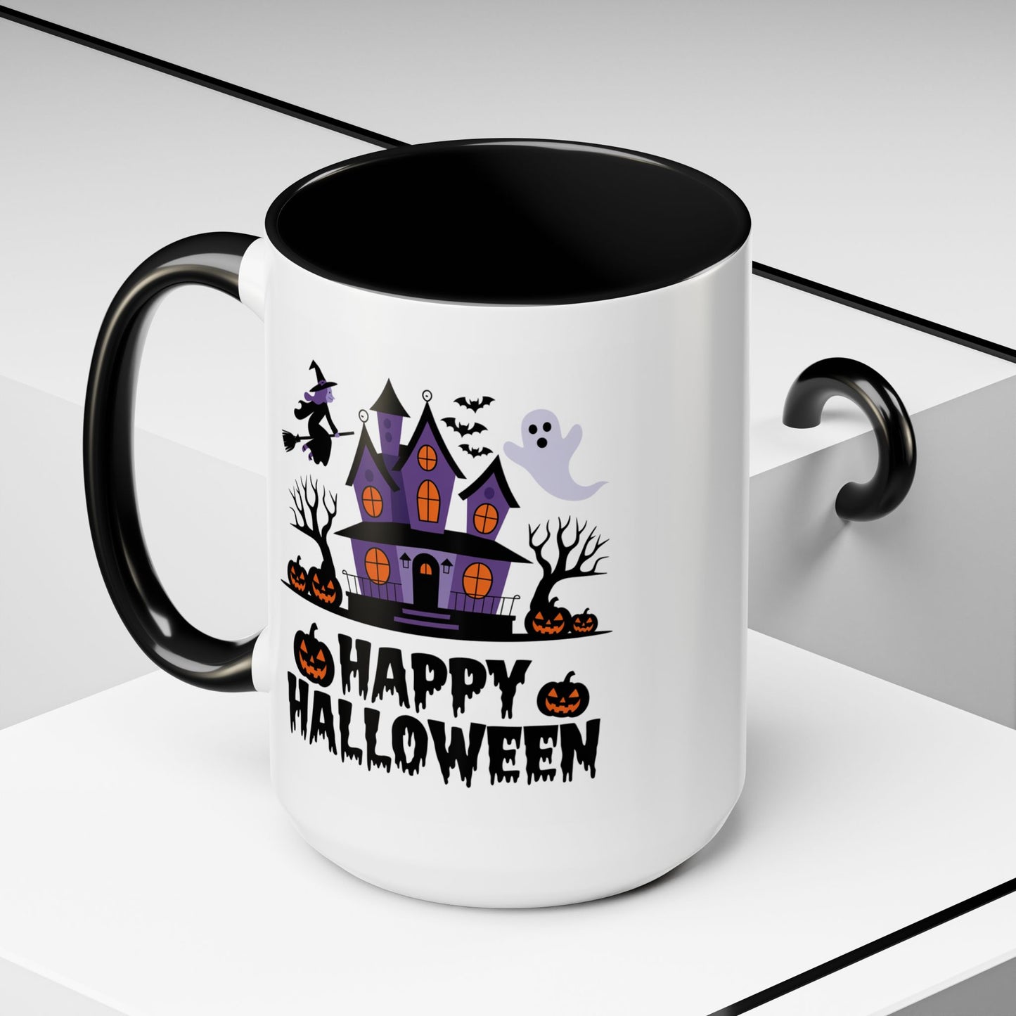 Halloween Mug - Happy Halloween Purple House