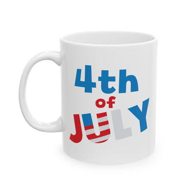4th of July Mug - 4th of July Red White and Blue