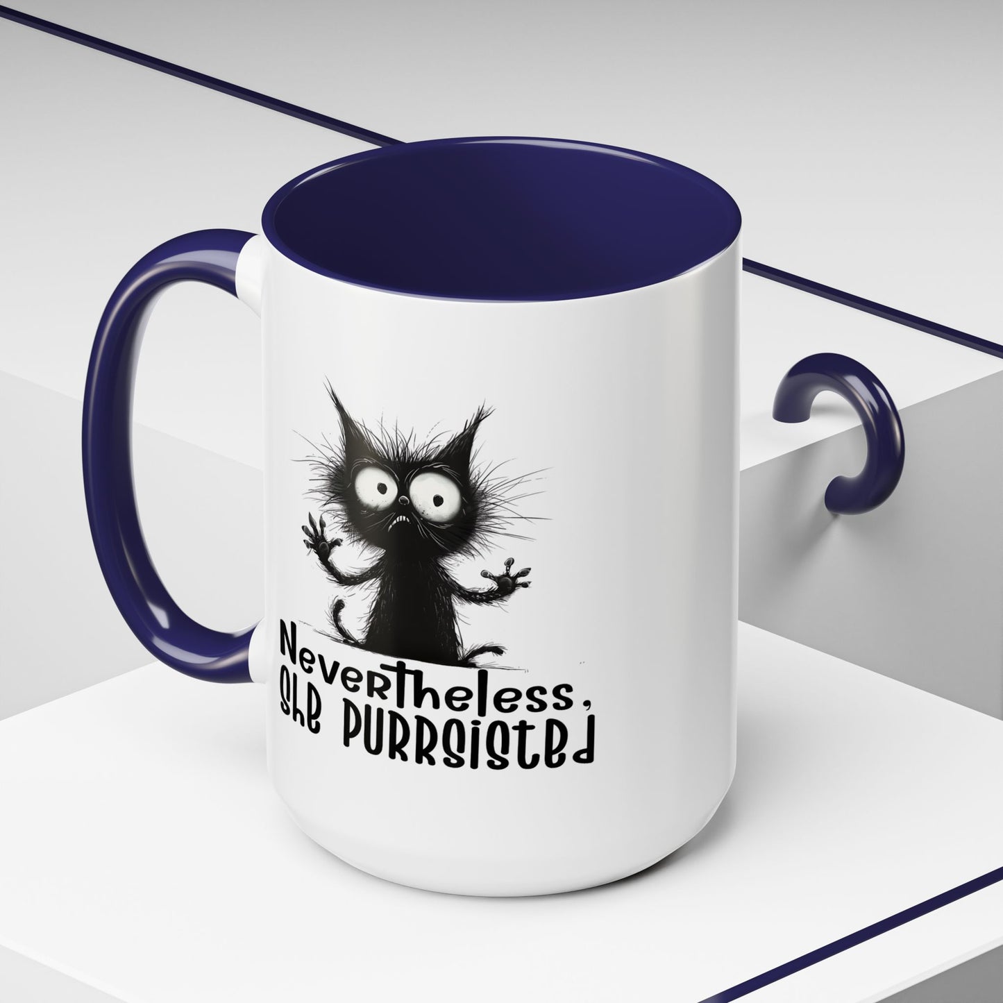 Animal Mug - Nevertheless, She Purrsisted