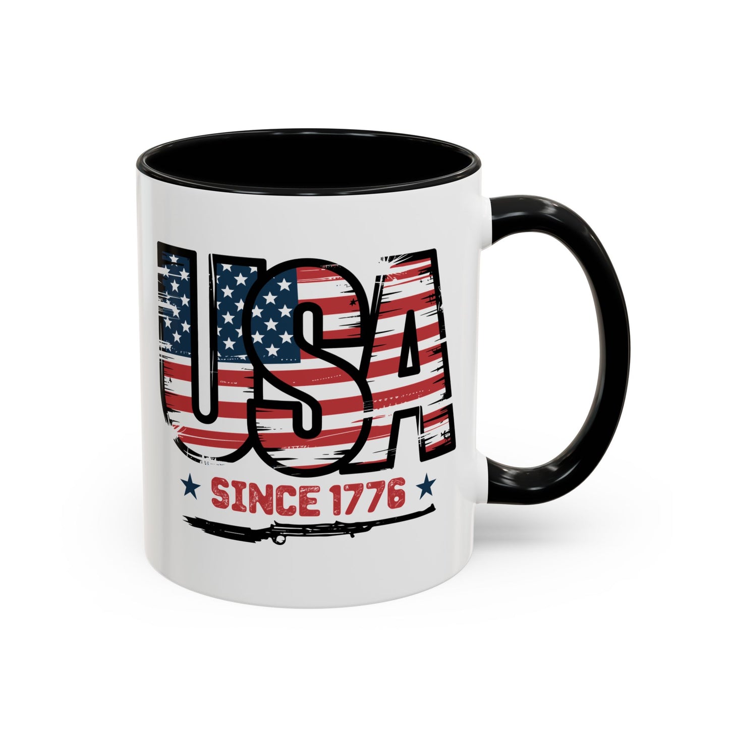4th of July Mug - USA Since 1776 Gun