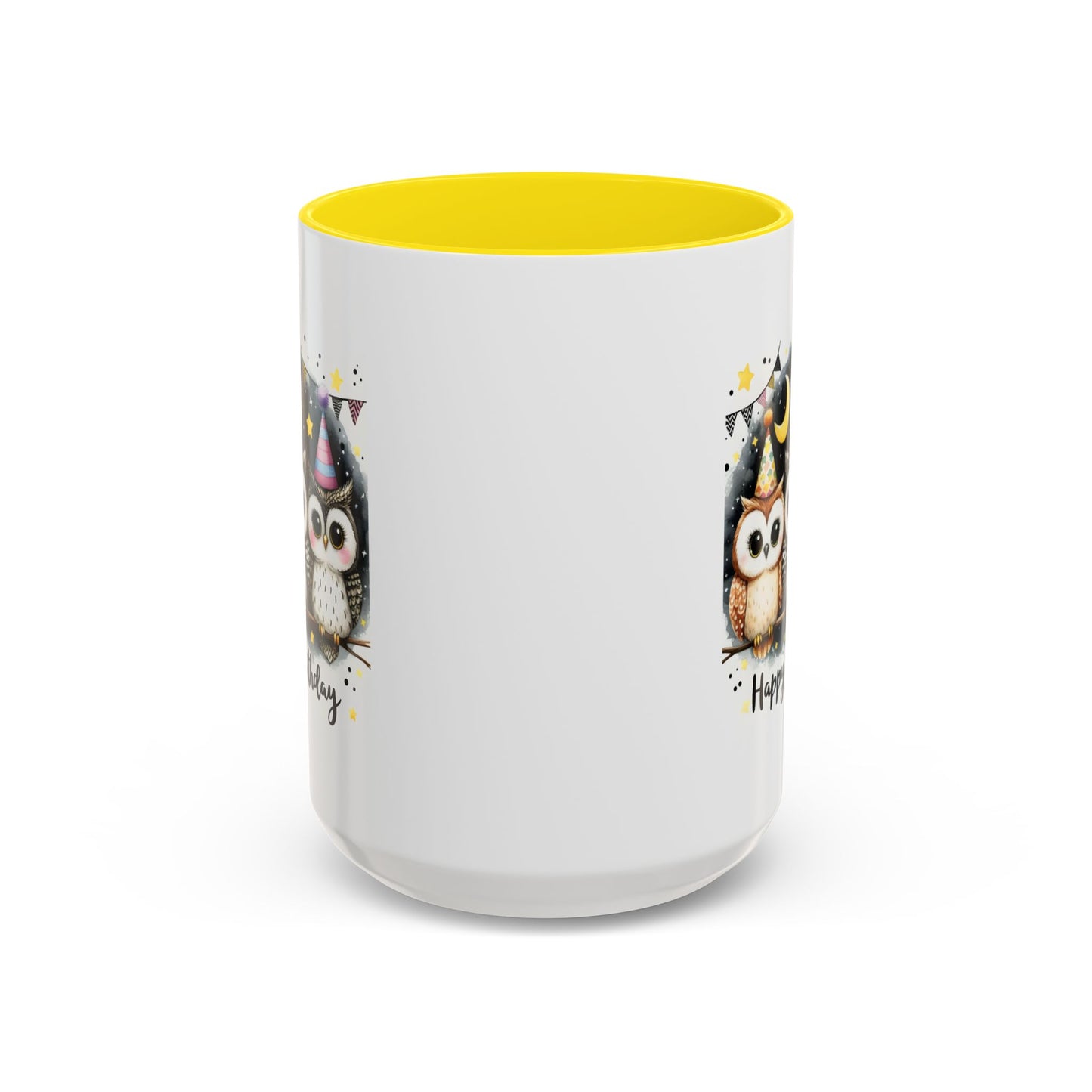 Birthday Mug - Happy Birthday Owls