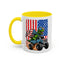 4th of July Mug - T Rex Riding Monster Truck