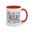 4th of July Mug - USA Preppy Floral