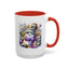 Christmas Mug - Purple and Silver Snowman