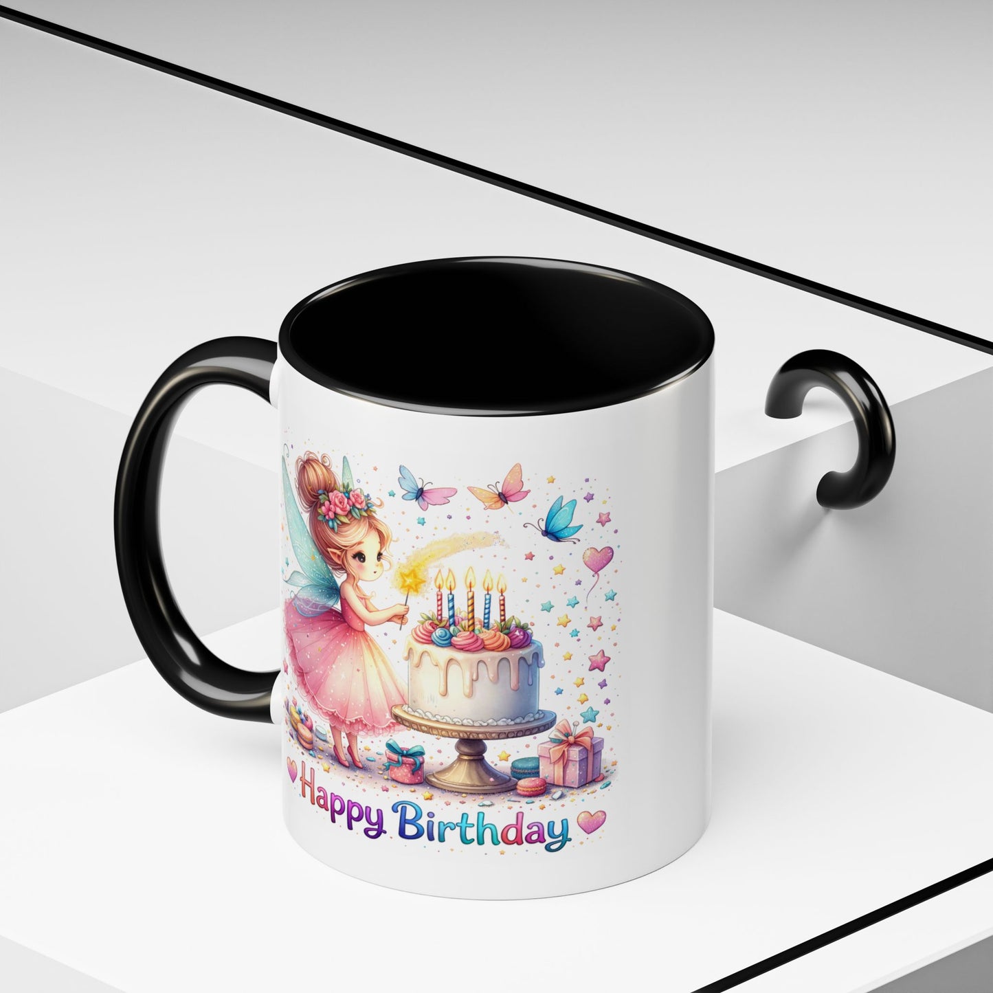 Birthday Mug - Fairy Butterflies