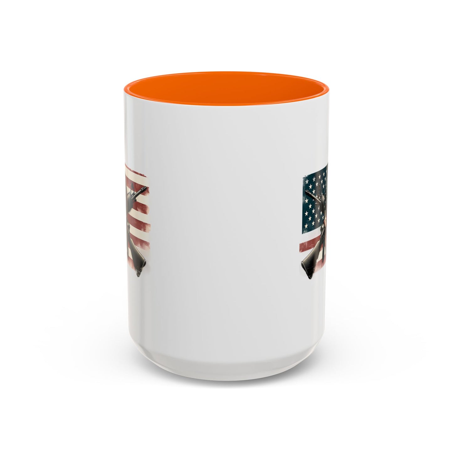 4th of July Mug - Skull Guns Flag