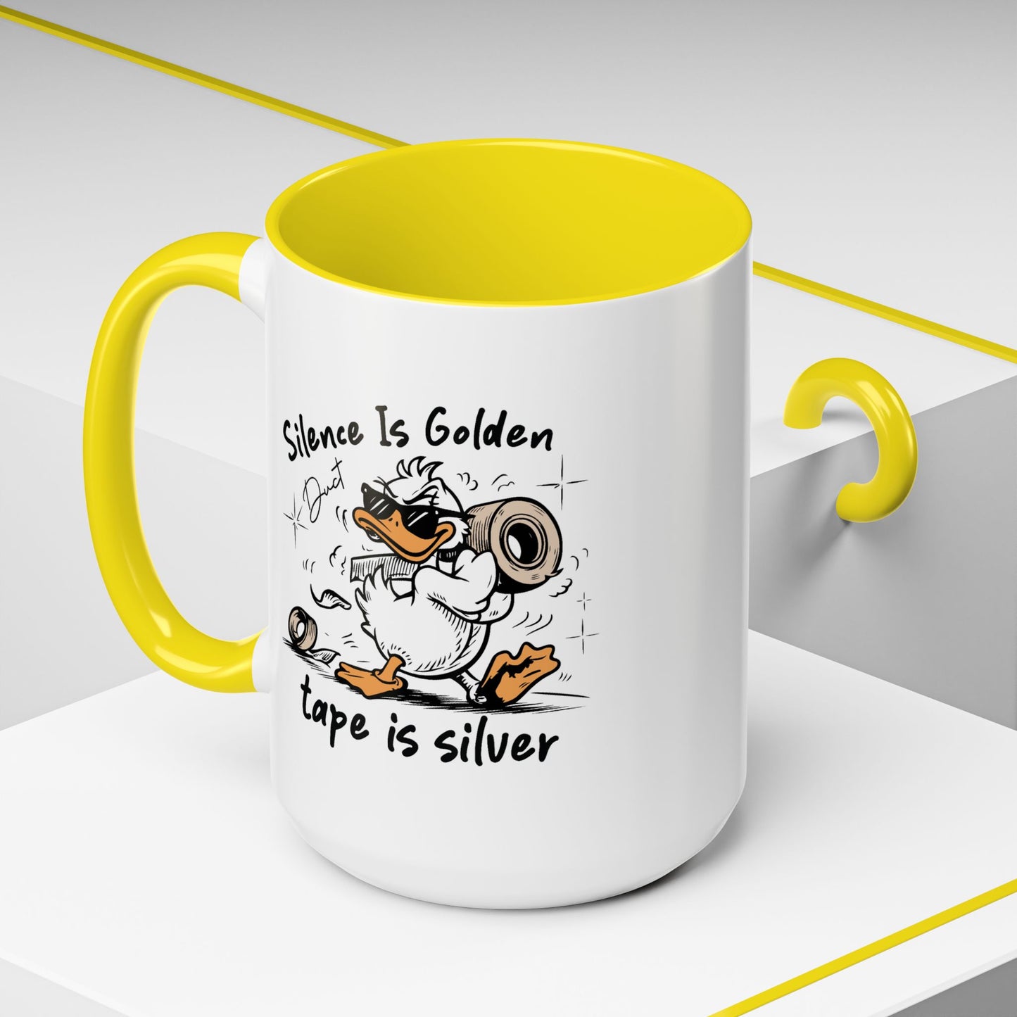 Humor Mug - Silence is Golden Duct Tape is Silver