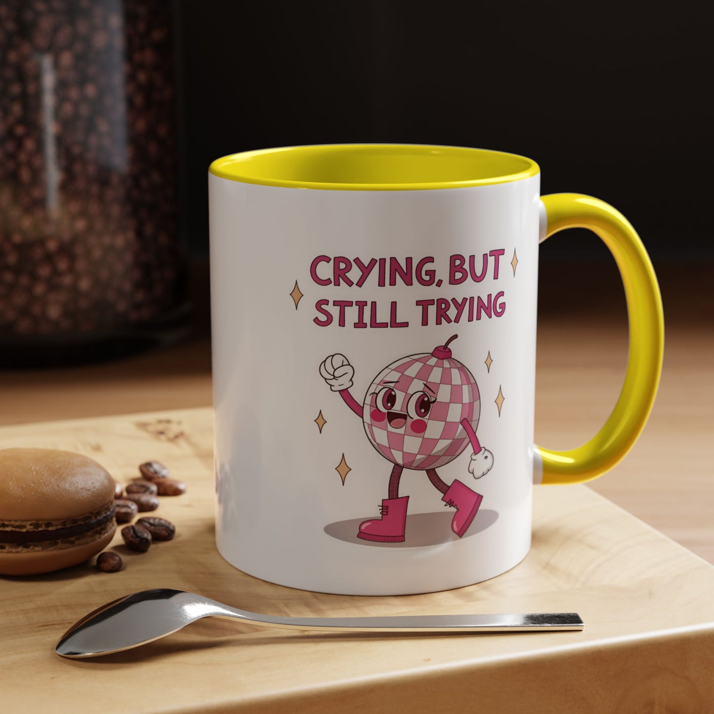 Wellness Mug - Crying But Still Trying