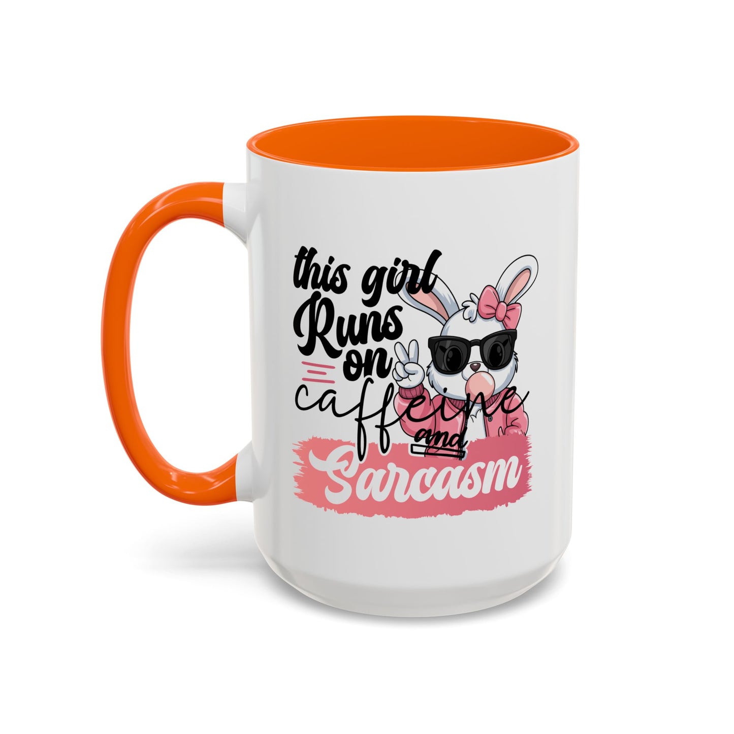 Humor Mug - This Girl Runs on Caffeine & Sarcasm