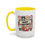 Christmas Mug - Merry Christmas Black Text Cute Animals