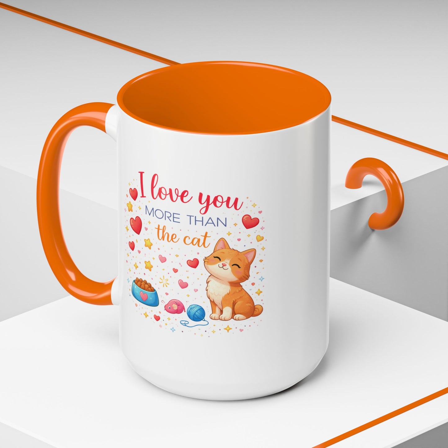 Anniversary Mug - I Love You More Than The Cat