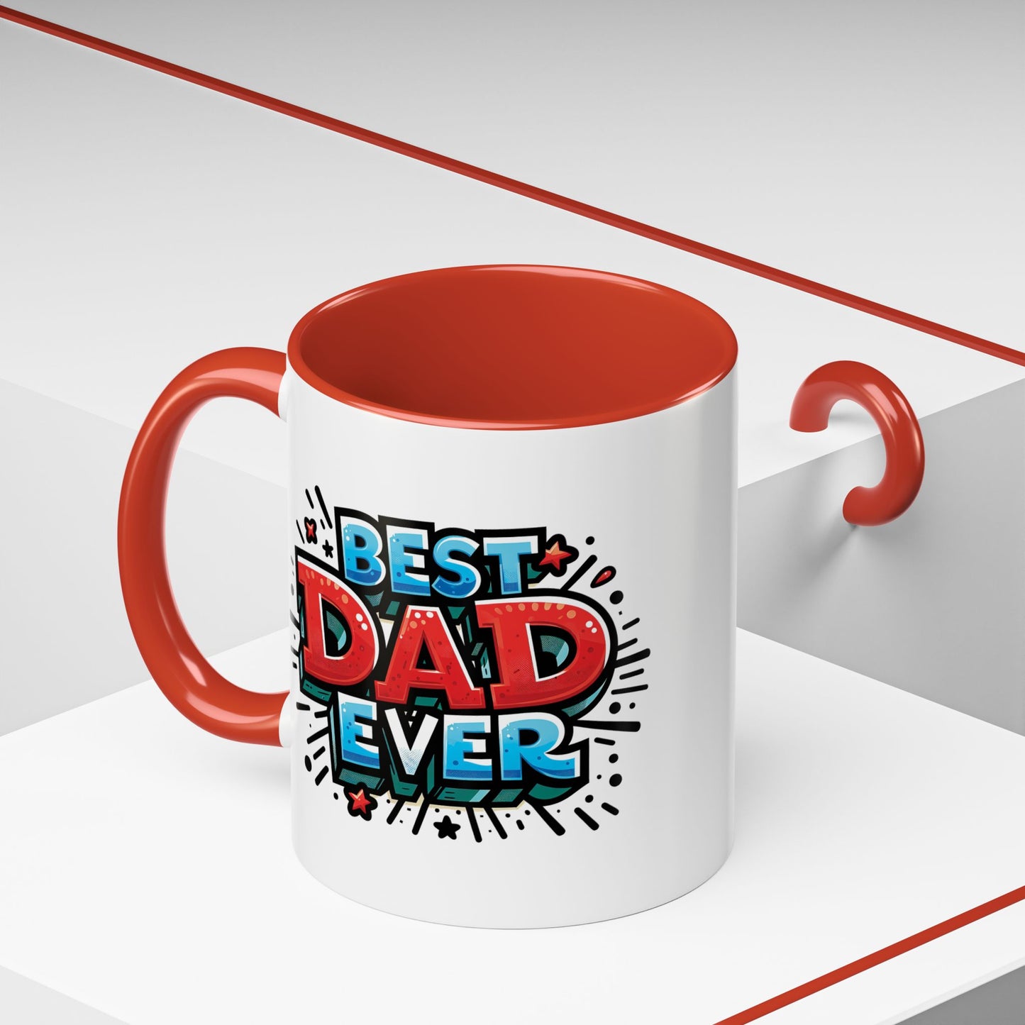 Father's Day Mug - Best Dad Ever Grafitti