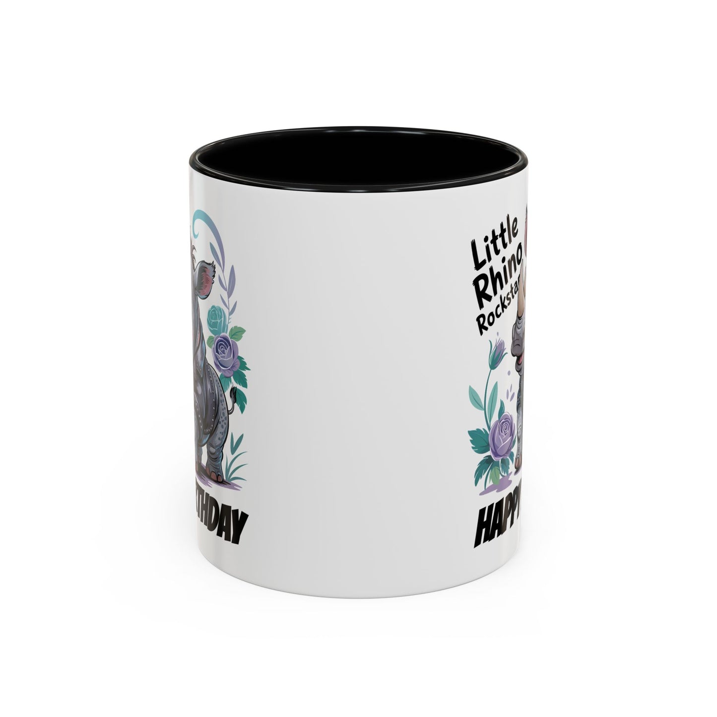 Birthday Mug - Happy Birthday Little Rhino Rockstar