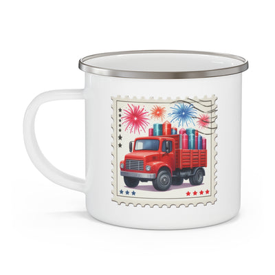 4th of July Mug - Fireworks Truck Stamp