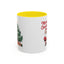 Christmas Mug - Merry Christmas Red Text Santa Tree Presents