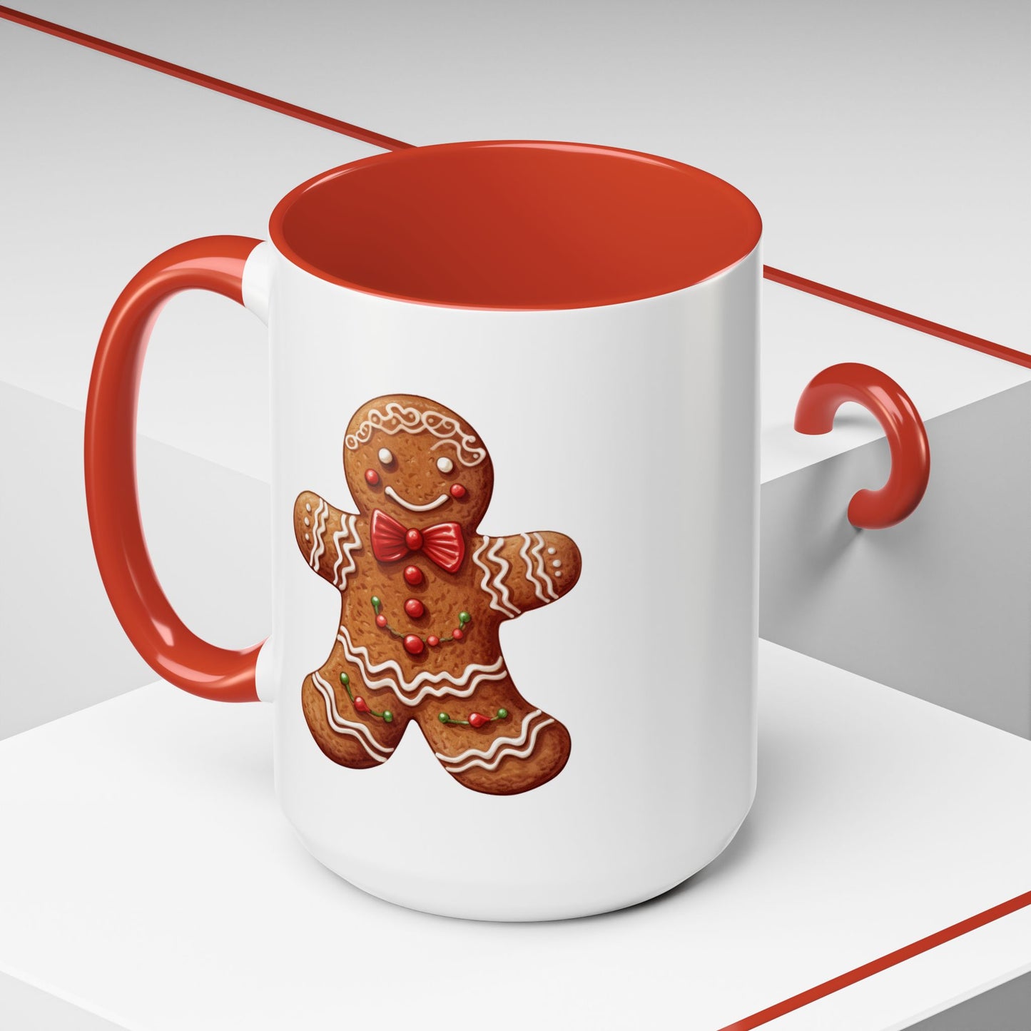 Christmas Mug - Decorative Gingerbread Man