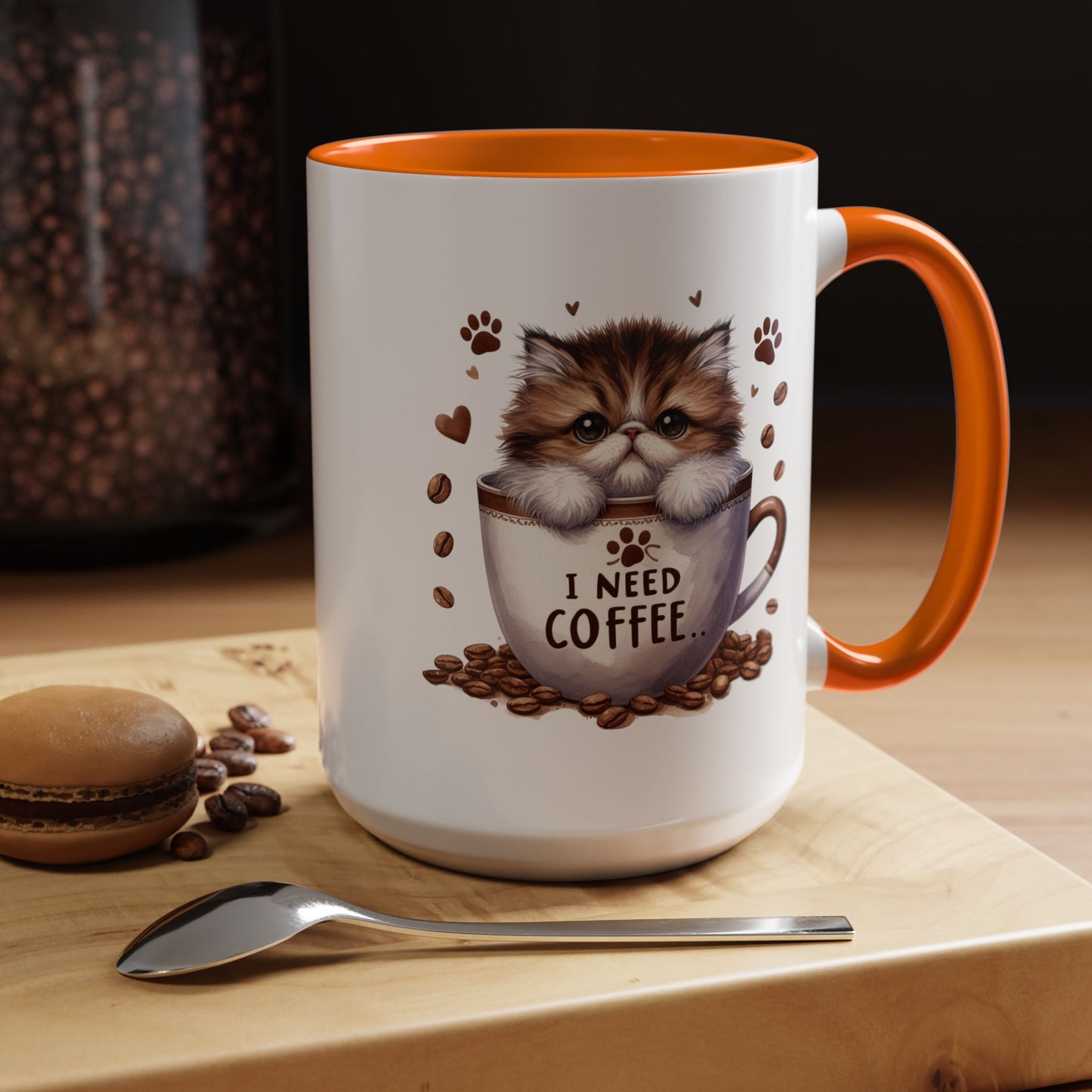 Animal Mug - I Need Coffee Kitten