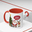 Christmas Mug - Happy Holidays Callout Santa Tree Presents Reindeer