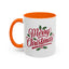 Christmas Mug - Merry Christmas Red Text Mistletoe