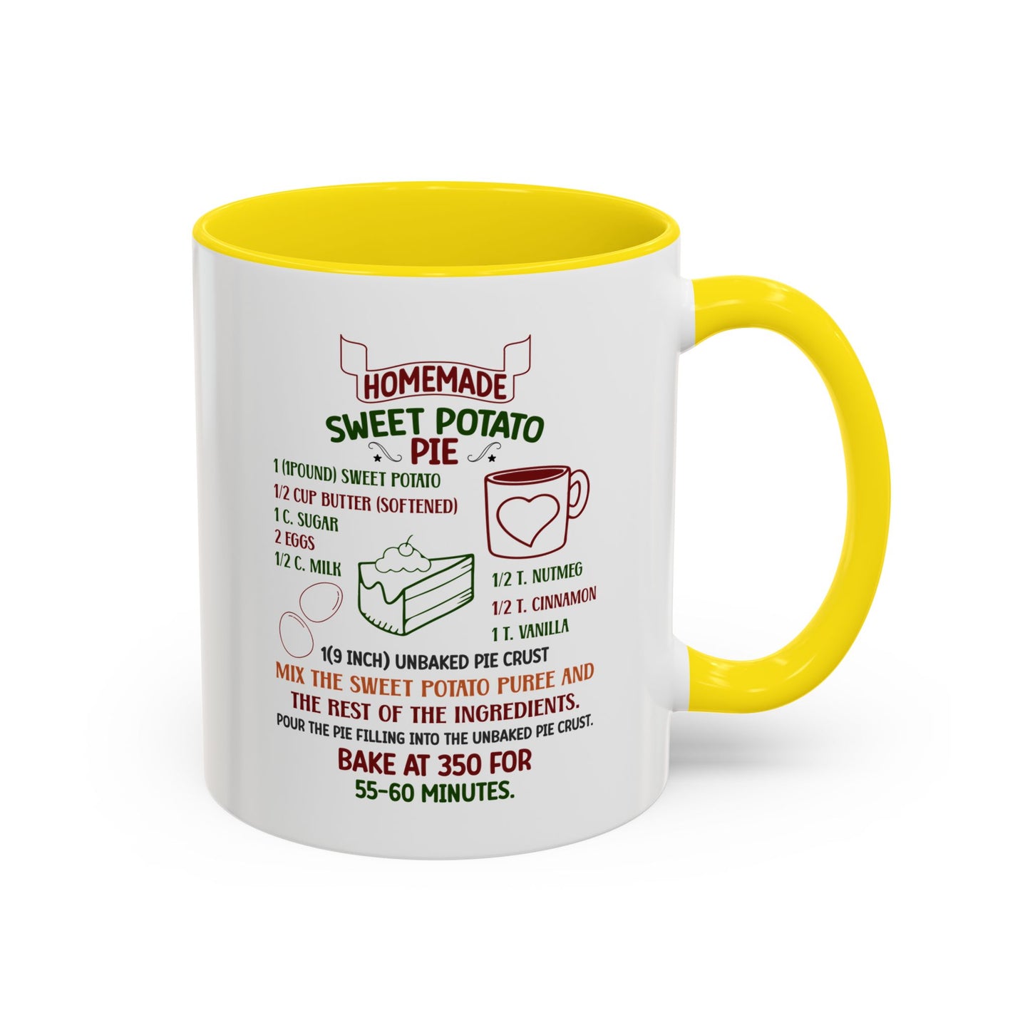 Christmas Mug - Homemade Sweet Potato Pie Recipe