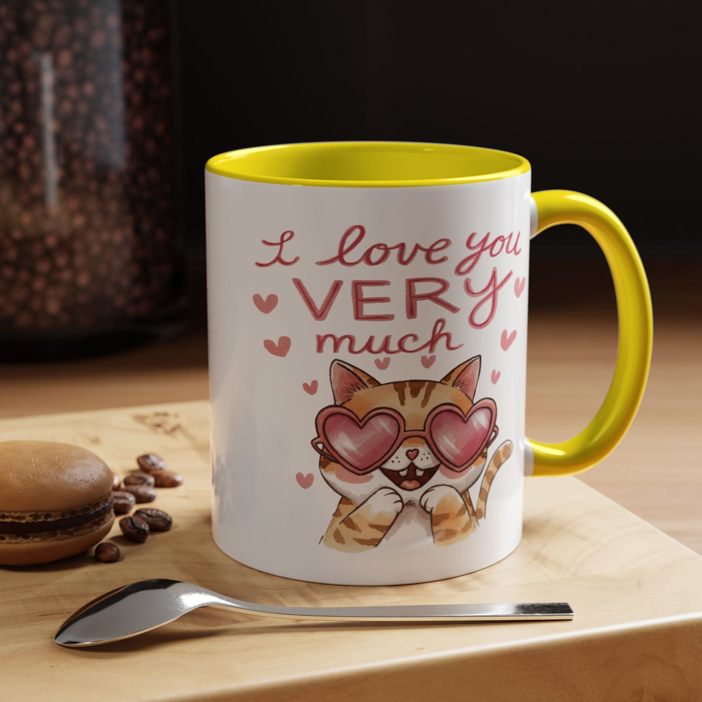 Anniversary Mug - I love You Very Much Cat