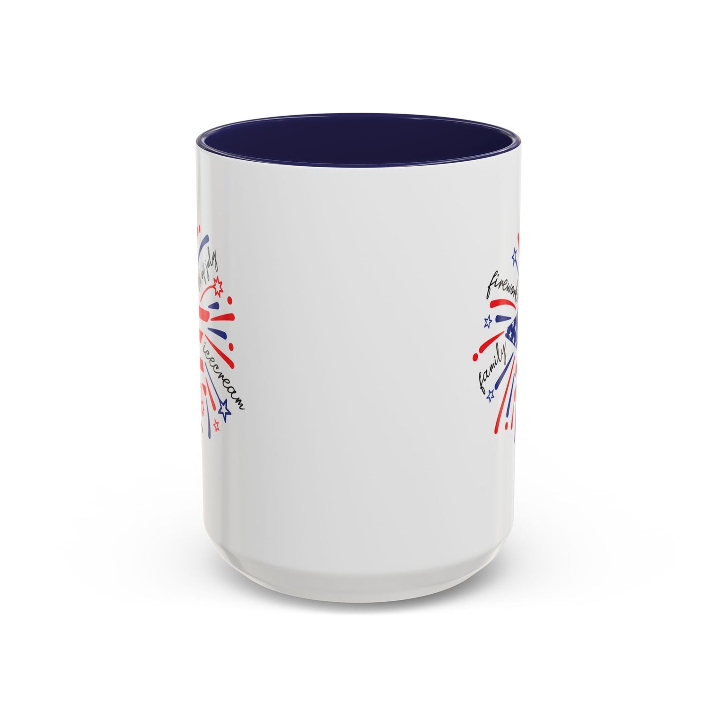 4th of July Mug - Star Flag Fireworks