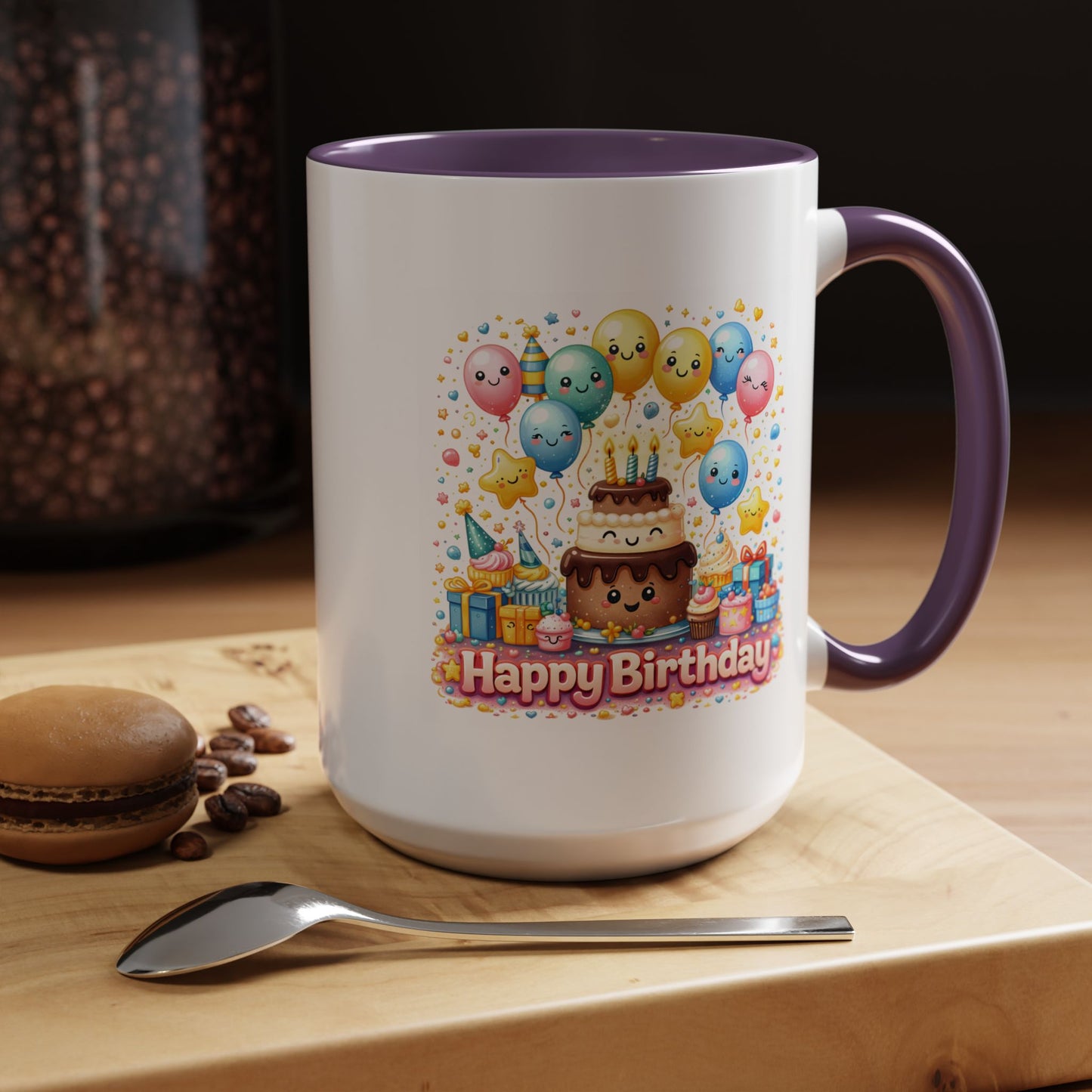 Birthday Mug - Cake and Balloons