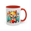 Mother's Day Mug - Mom Cat Red Heart