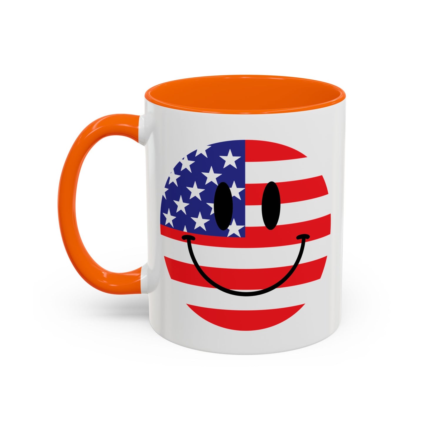 4th of July Mug - America Smiley Face