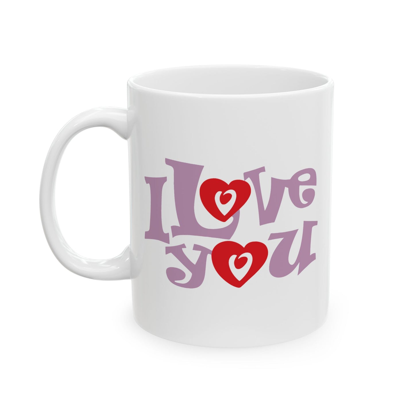 Valentine's Day Mug - I Love You Groovy