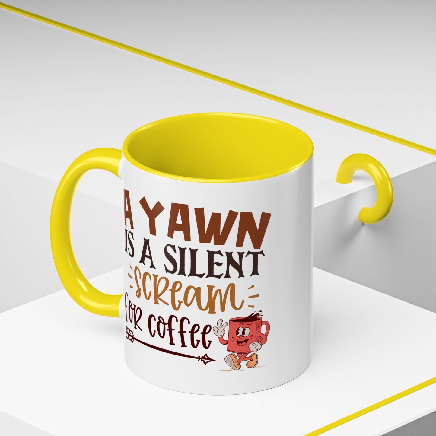 Humor Mug - A Yawn is a Silent Scream