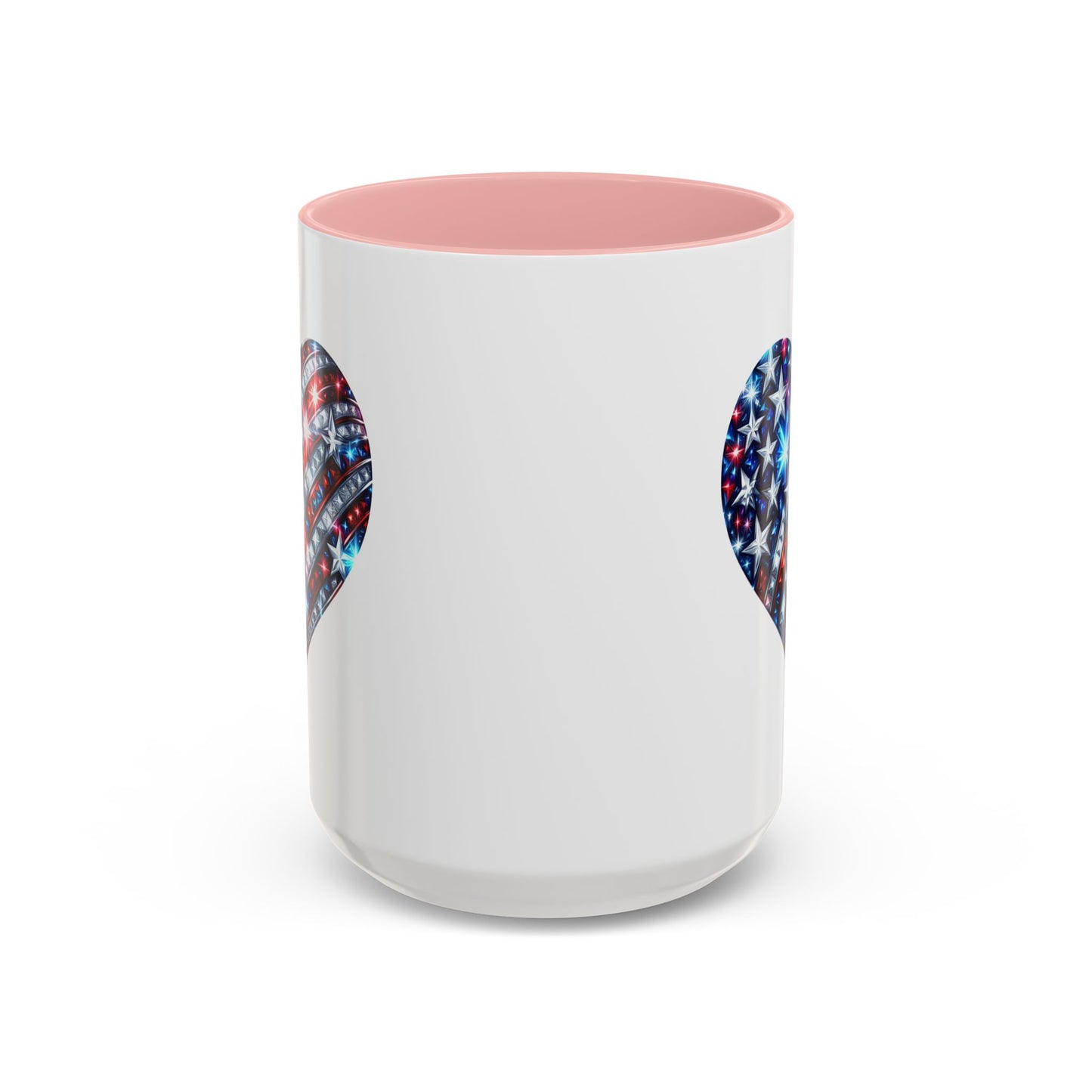 4th of July Mug - USA Sparkle Heart