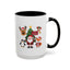 Christmas - Merry Christmas White Text Santa Reindeer Penguin Fox