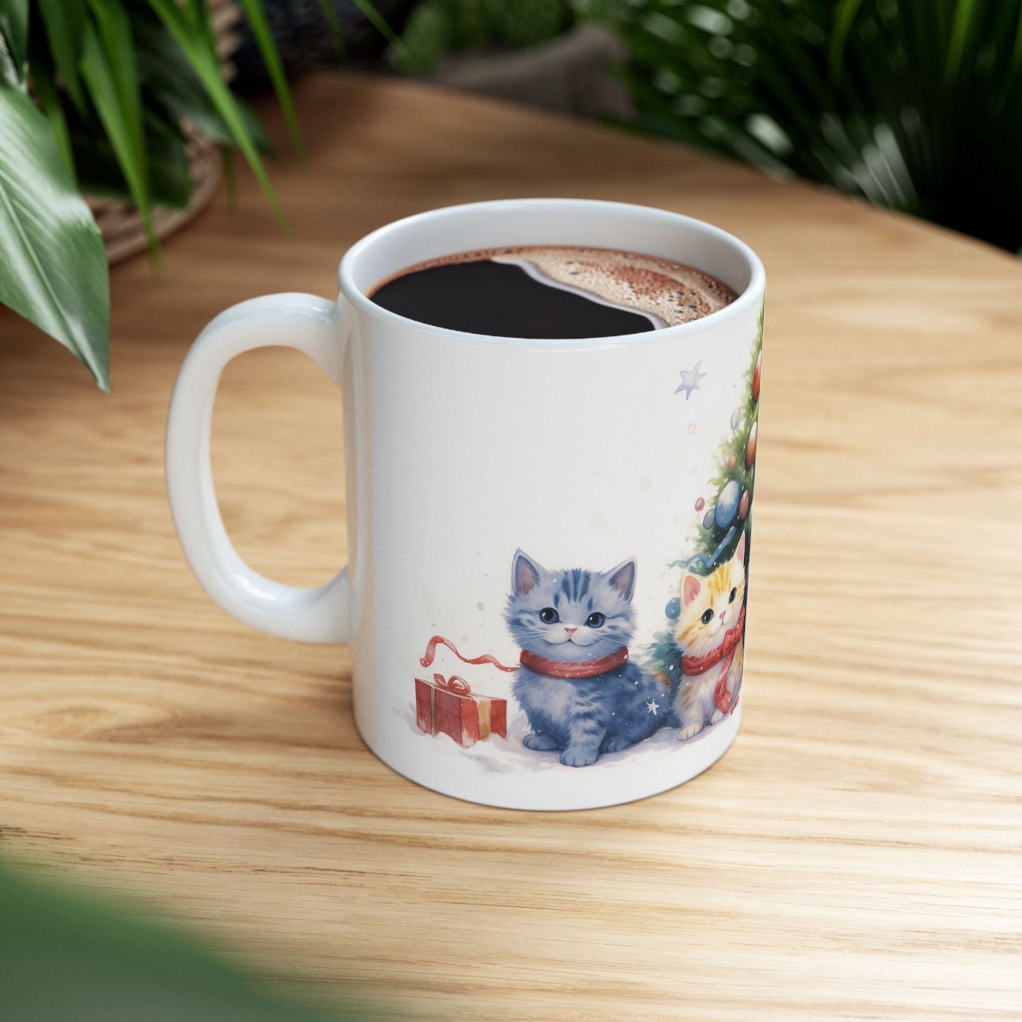 Christmas Mug - Cats Tree Presents