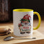 Christmas Mug - Merry Christmas Red & Green Text Gnome Present