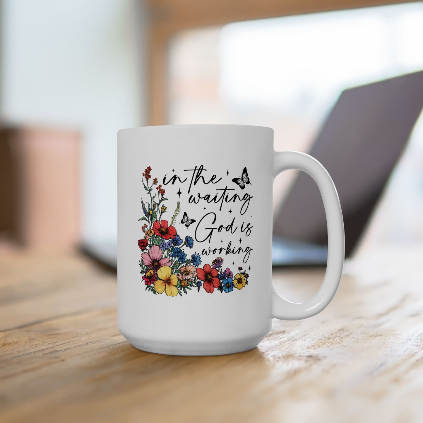 Religious Mug - In The Waiting